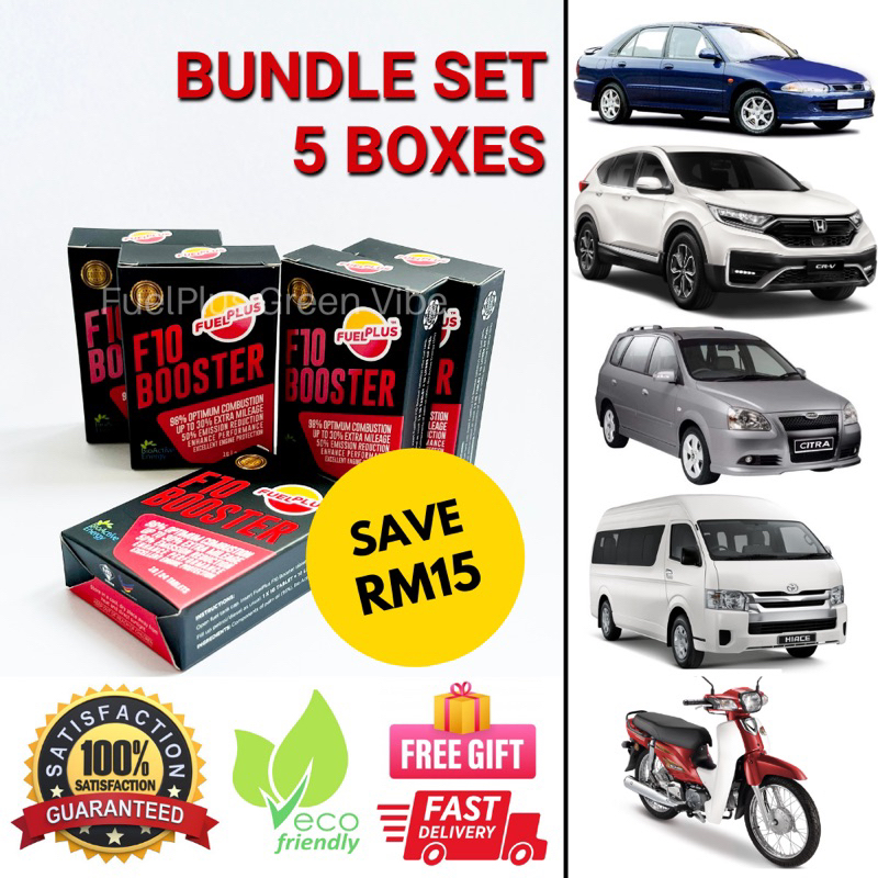 (SET 5 BOXES) FUELPLUS ADITIF JIMAT MINYAK KERETA MOTOR Petrol Fuel