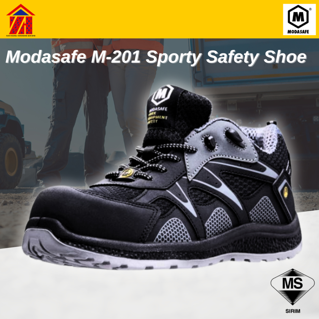 L MALL Modasafe M201 Safety Shoe Features Shoe/Kasut Keselamatan Shopee Malaysia