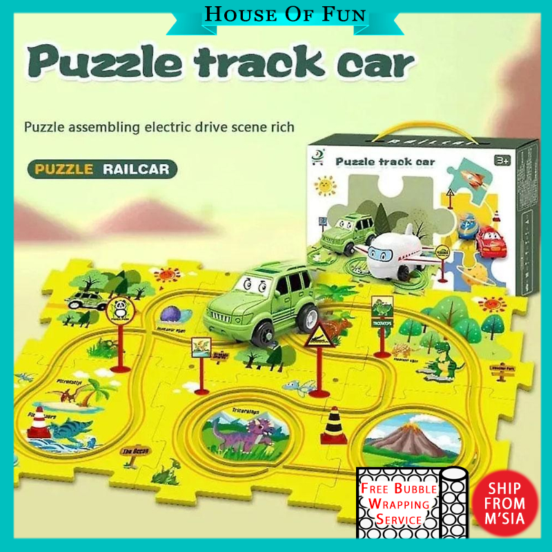 Track Car Toys Vehicle Puzzle Track Playset Fun Race Car Toys