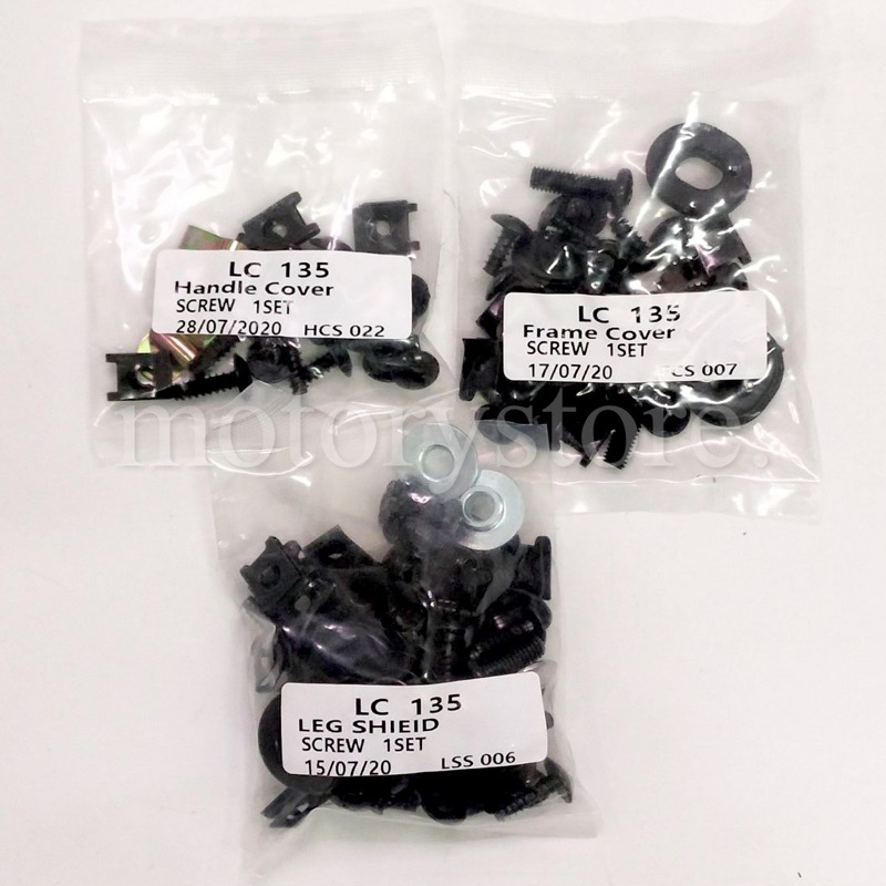 YAMAHA LC135 V1 BODY COVER SCREW SKRU BODY SET LC 135 LC135