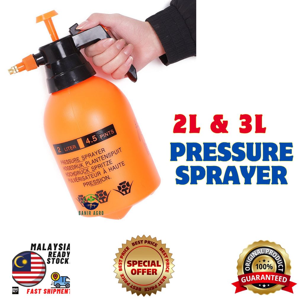 2L&3L Multi-Purpose Pressure Sprayer Pump Hand Pump Sprayer / Botol ...