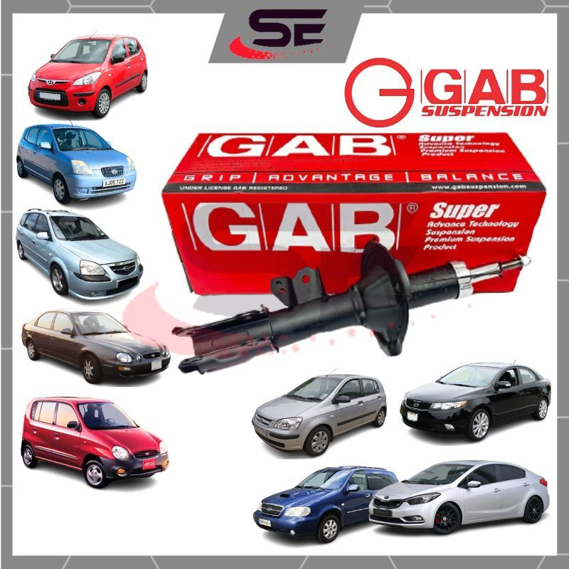 GAB Shock Absorber Hyundai Picanto Matrix i10 Kia Spectra Getz Atos Carnival Forte Cerato Naza