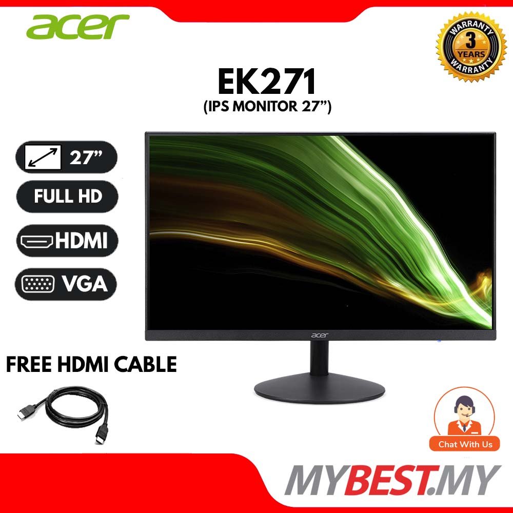 ACER EK251Q E (24.5") / EK271 (27") / EK241Y (23.8") MONITOR ( IPS FHD