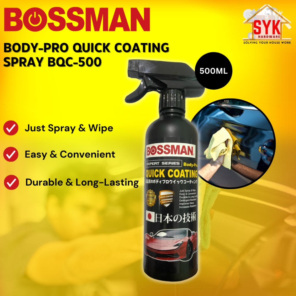 SYK Bossman BQC-500 Body Pro Quick Coating Spray Gloss Car Liquid ...