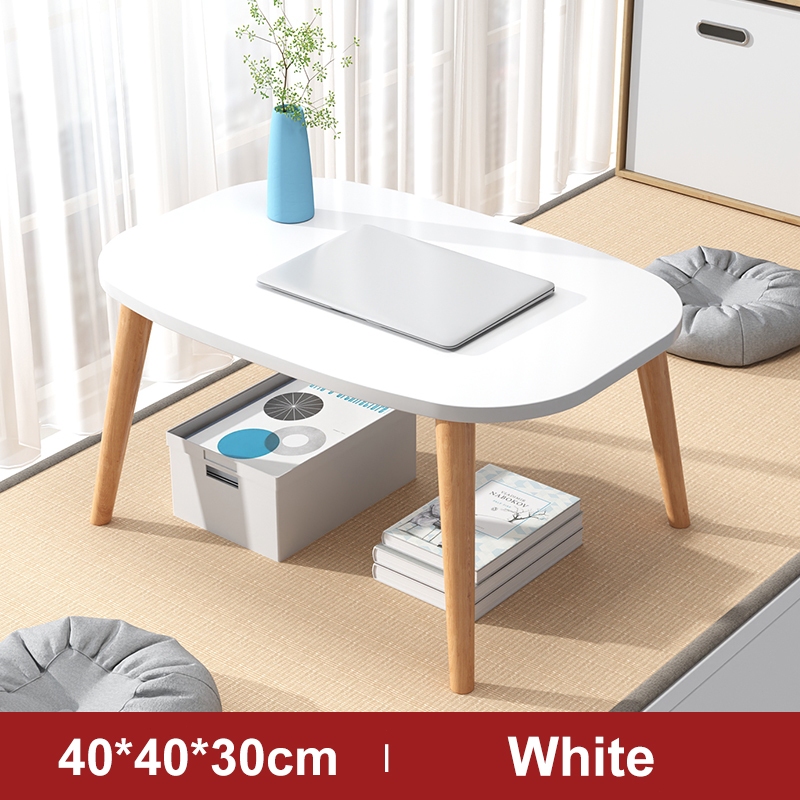 Meja Kopi Coffee Table Nordic Tatami Bedside Small Square Tea Table