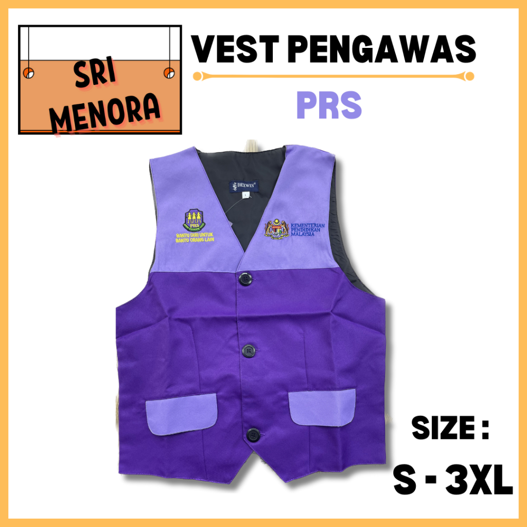 Vest Pengawas PRS sekolah/Vest Sekolah PRS | Shopee Malaysia