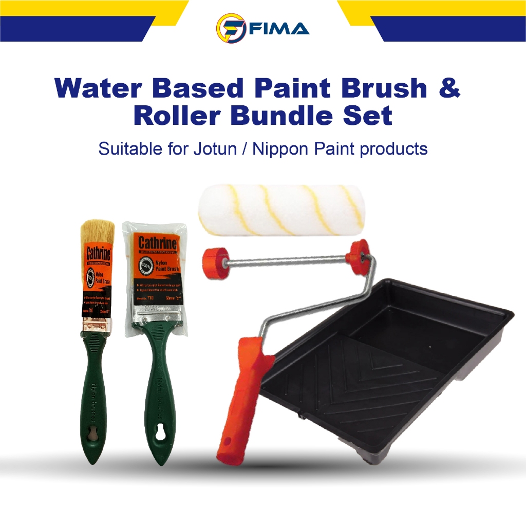 Water Based Paint Brush & Roller Set (Suitable for Jotun / Nippon Paint
