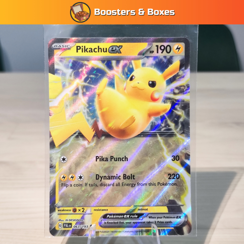Pikachu ex 063/193 - Pokemon enkeltkort fra SV02 Paldea Evolved