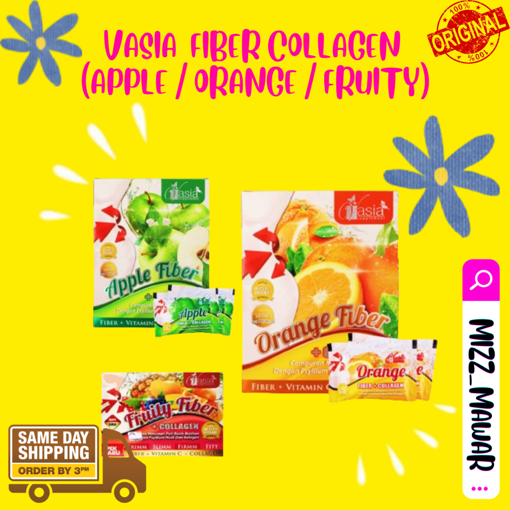 V ASIA APPLE FIBER COLLAGEN / ORANGE FIBER COLLAGEN / FRUITY FIBER