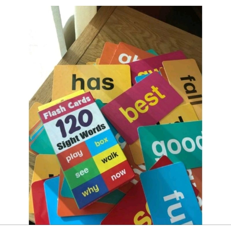 Flash Cards 120 sight words | Shopee Malaysia