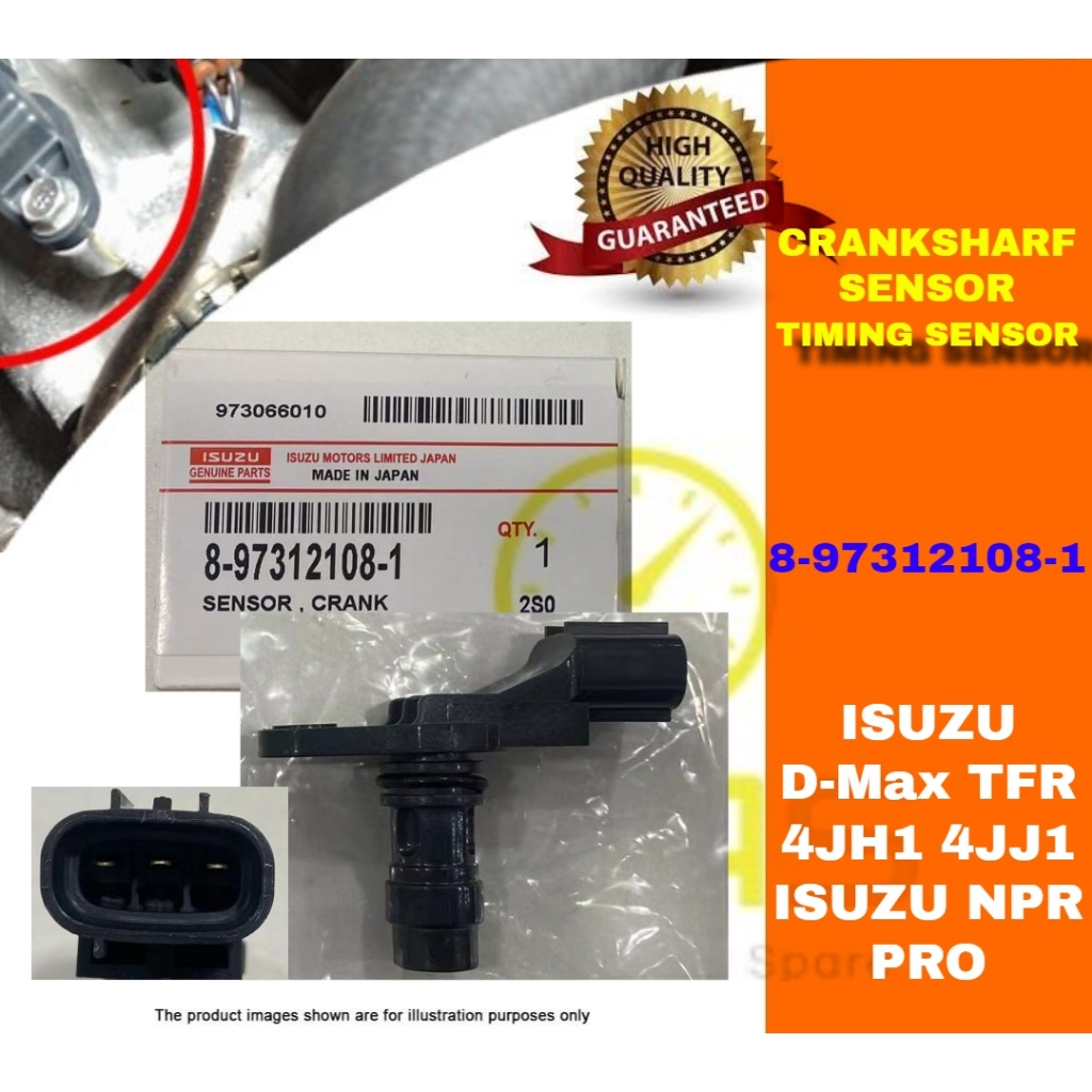 Denso Japan Isuzu D Max Tfr 4jh1 4jj1 Isuzu Npr Pro Camshaft Crankshaft Position Sensor 8 5639