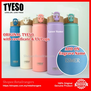 Tyeso Thermos Cup Tumbler Cup with Straw Vacuum Water Bottle Cool Ice