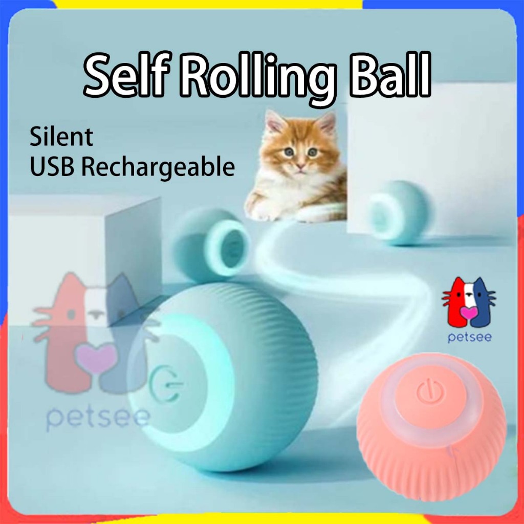 PETSEE Cat Toys Automatic Pet Cat Electric Toy 360 Cat Ball Self