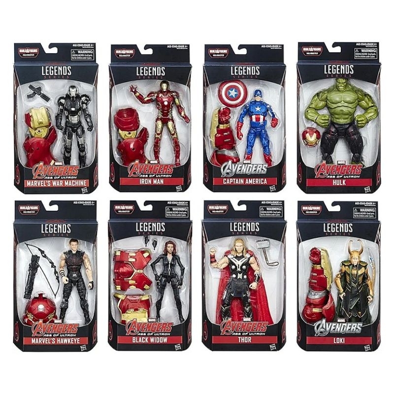 Marvel Legends Avengers: Age of Ultron set of 8 (BAF Hulkbuster ...