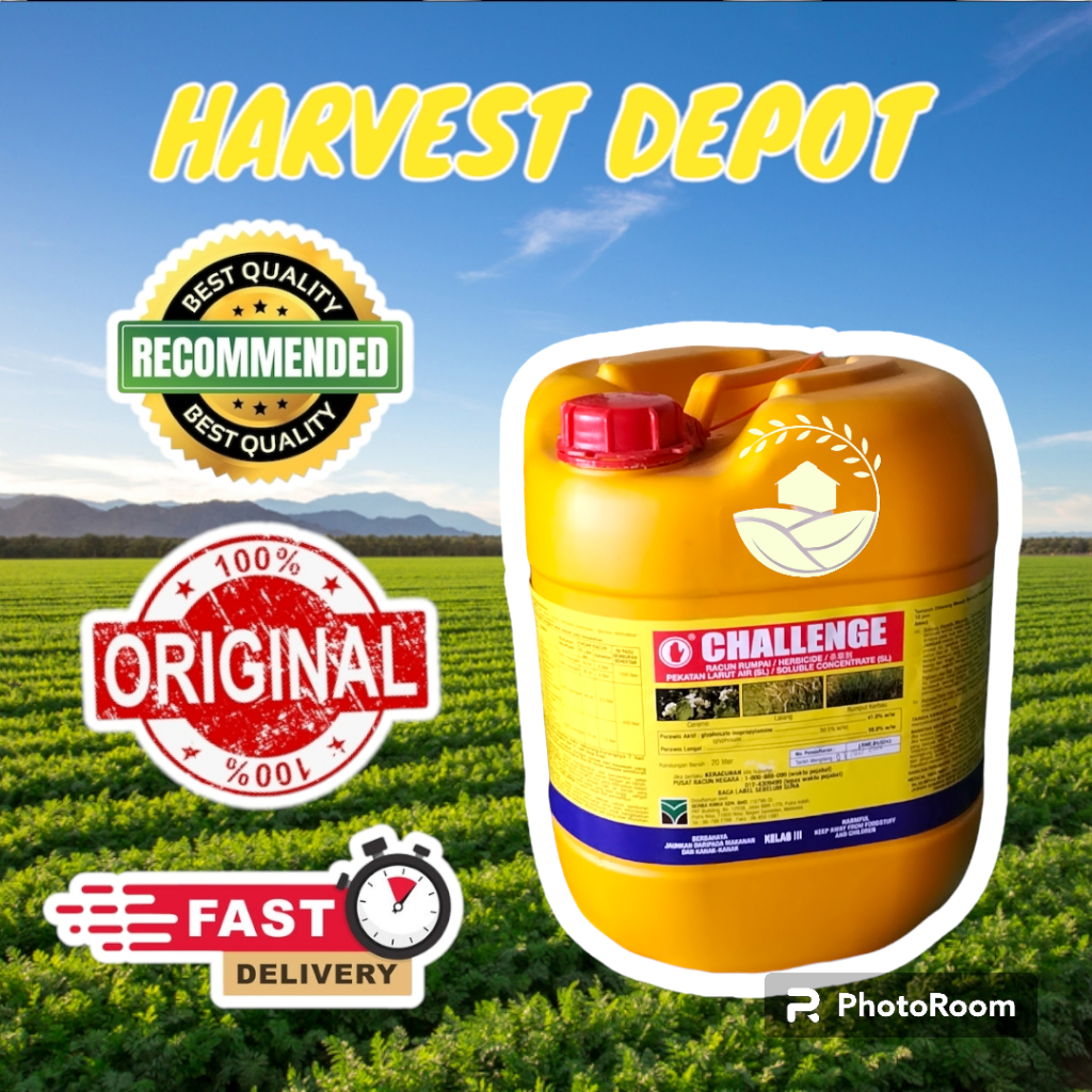 20L CHALLENGE Glyphosate 41 Weed Killer (Racun Rumput Lalang/Ubat rumput/Racun Rumput Rampai