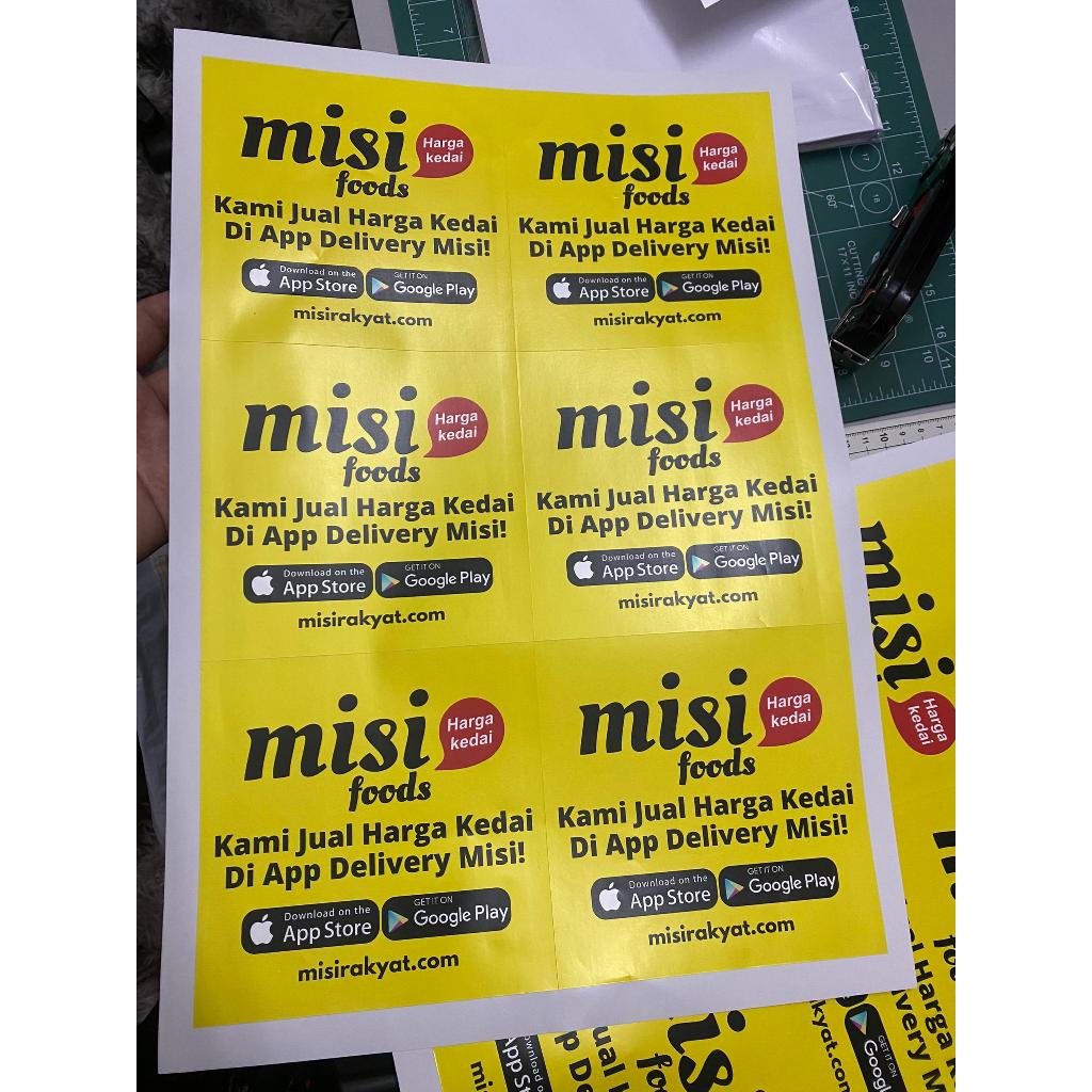 STICKER MISI SIZE 15CM (PETAK) | Shopee Malaysia