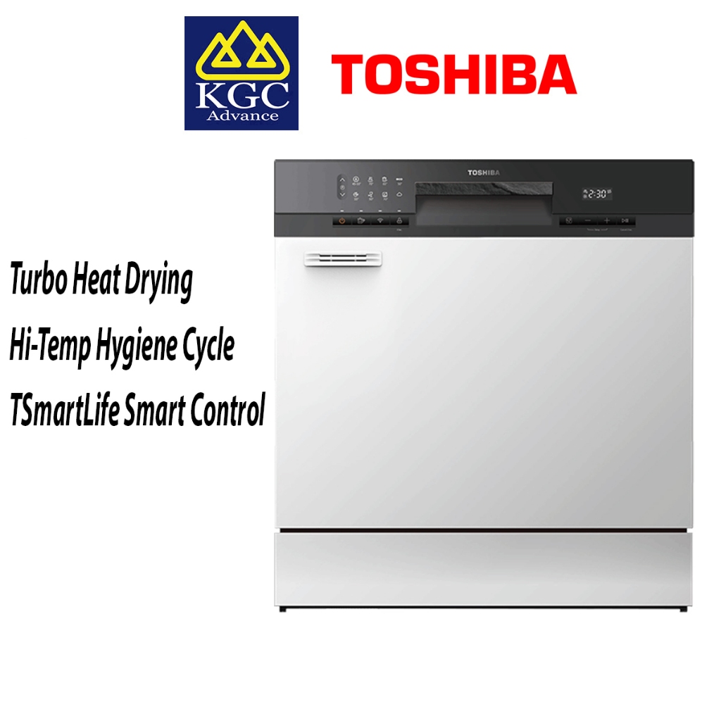 Toshiba TABLE TOP 8 PLACE SETTINGS DISHWASHER DW08T3(S)MY Shopee