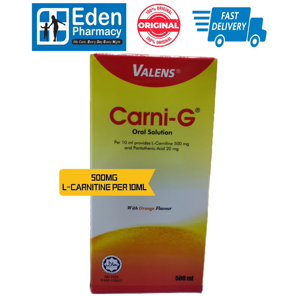 Valens CarniG Lcarnitine oral solution 500ml Shopee Malaysia