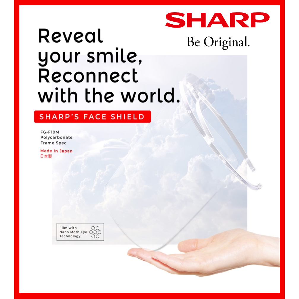 Sharp Face Shield FGF10M High Clarity Anti-Fog Low Reflection FGF10M ...