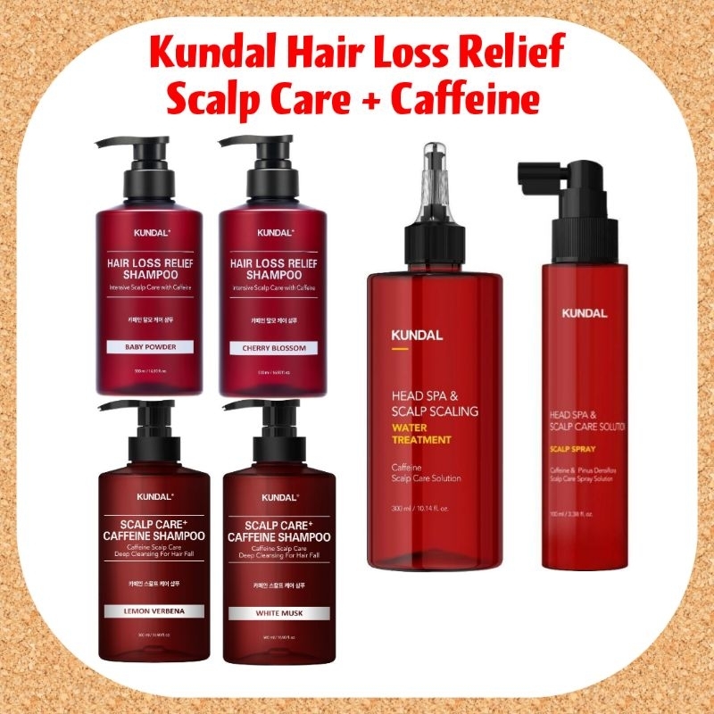 KUNDAL Scalp Care Solution Caffeine Shampoo 500ml /Head Spa & Scalp