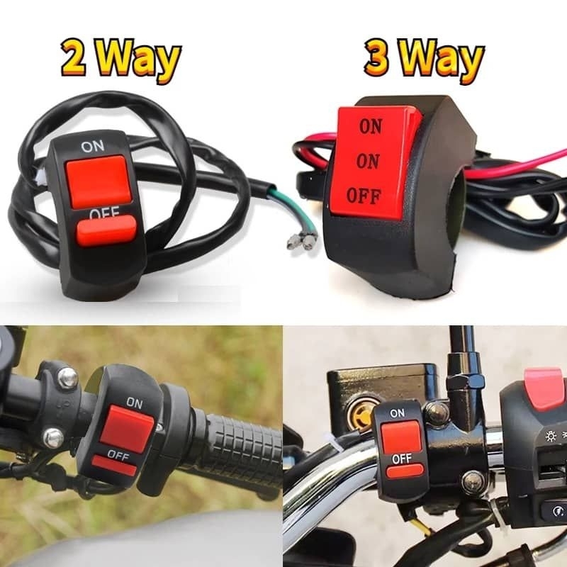 Universal On Off Switch 2 Wire 3 Wire Led Light Head Lamp DC12V/10A ...