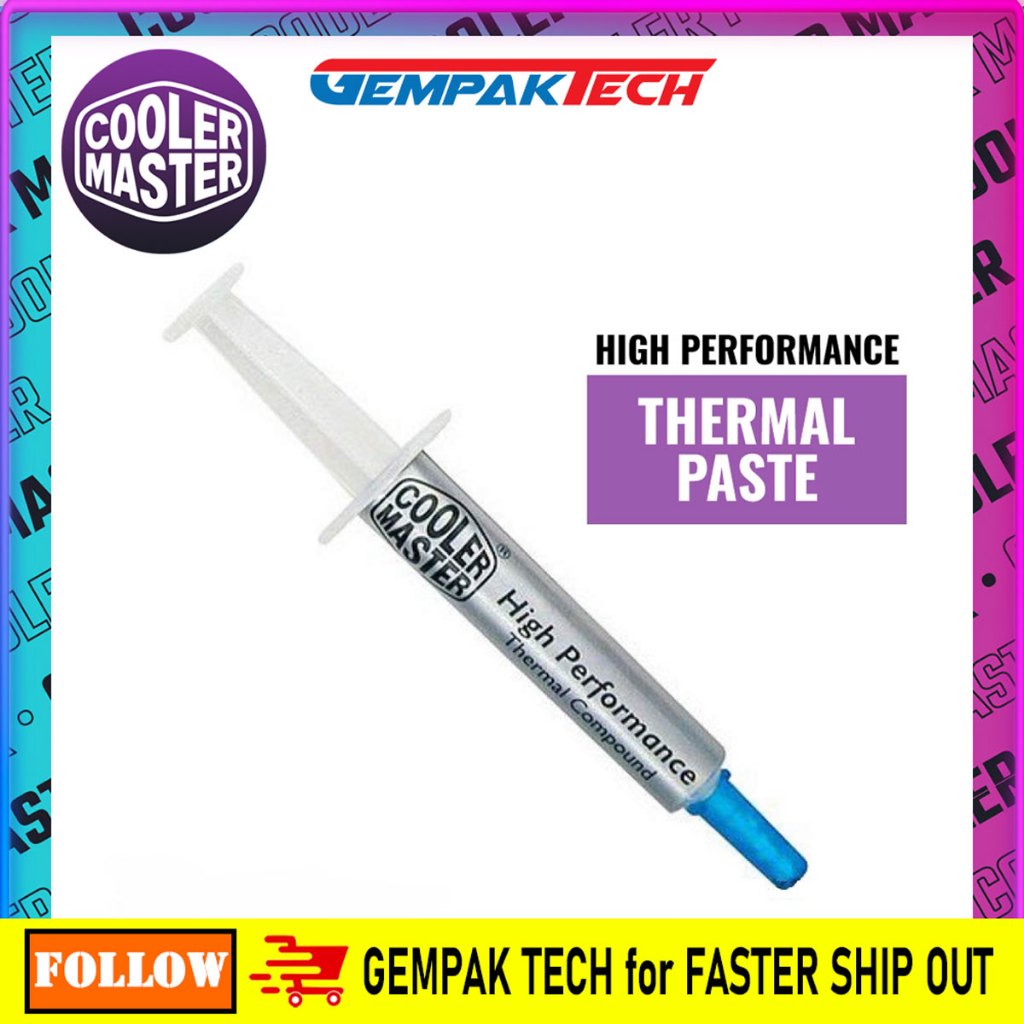 Cooler Master High Performance Thermal Paste (HTK002U1) CPU GPU Intel