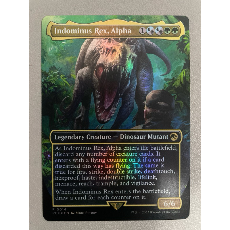 MTG:The Lost Caverns of Ixalan (REX) R0014 - Indominus Rex, Alpha (Foil ...