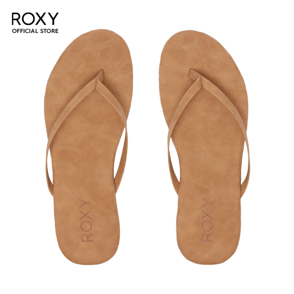 Roxy tan flip flops online