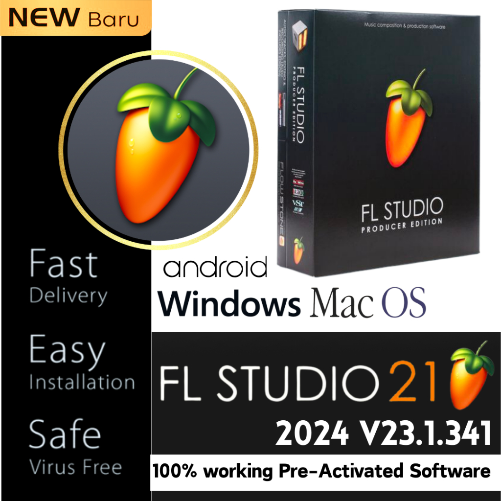 🔥Latest🔥 FL Studio Producer Edition 2024 [Full Version 2024] Lifetime |  Full Version | Virus Free | [ Windows And MacOS] | Shopee Malaysia