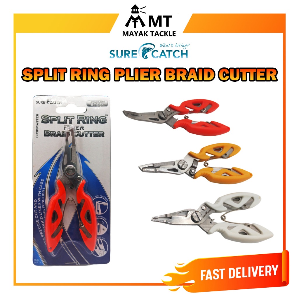 SURECATCH SPLIT RING PLIER BRAID CUTTER FISHING PLIERS | Shopee Malaysia