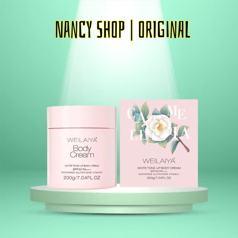WEILAIYA Body Cream White ToneUp SPF30 PA+++ 200g Shopee Malaysia