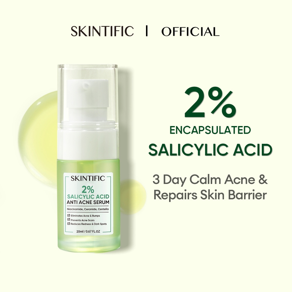 SKINTIFIC 2 Salicylic Acid Anti Acne Serum Spot Scars Brightening Face