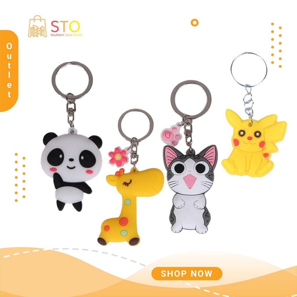 STO Keychain Key Ring Cartoon Keychain Keyfob Portable Party Free Gift ...
