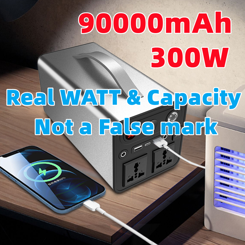 90000mAh 300W Portable Power Station Outdoor Camping Power Supply