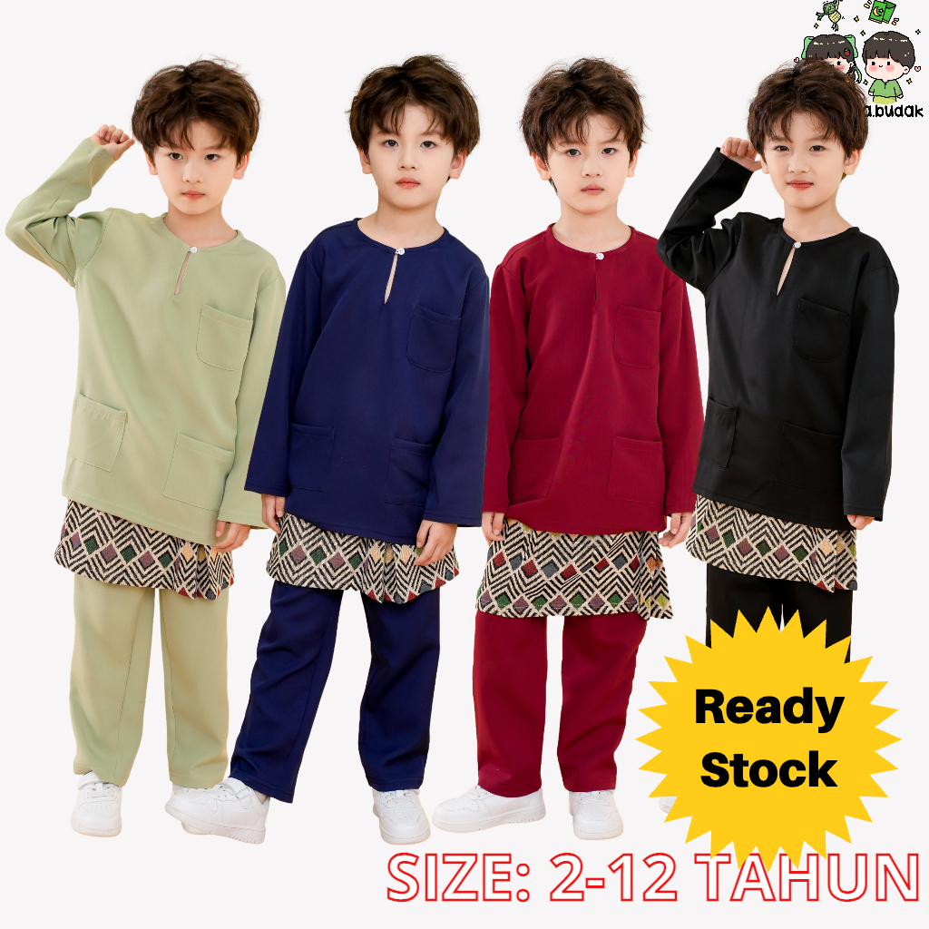 Baju Melayu Budak / Kanakkanak - Bajuraya 2024 Kids (2-12 Tahun) - Baju ...