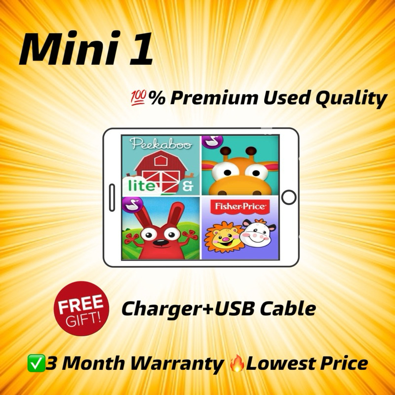 USED Tablet Mini 1 (💯% Original Secondhand) | Shopee Malaysia