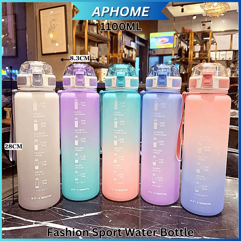 1100ml Large Capacity Water Bottle Fashion Sport Bottle Leak-proof 