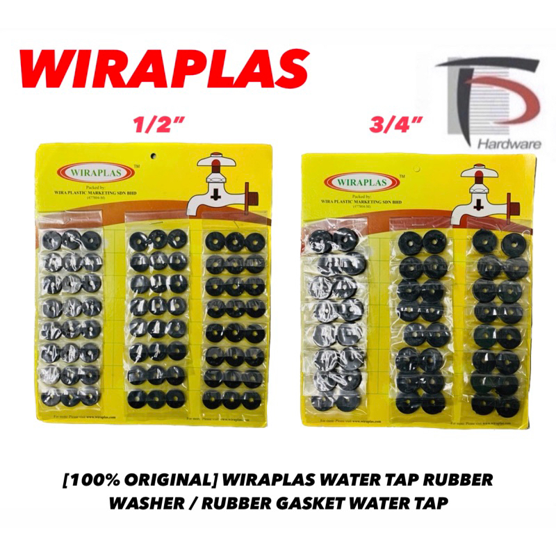 [100 ORIGINAL] WIRAPLAS WATER TAP RUBBER WASHER / RUBBER GASKET WATER
