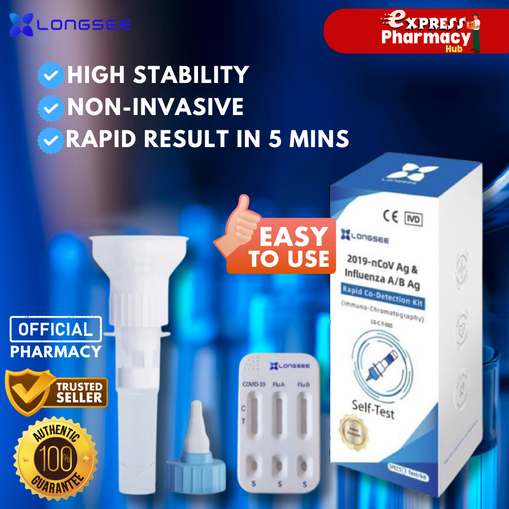 (3in1) LONGSEE COVID 19 Saliva Home Self Test Rapid Antigen Kit (RTK