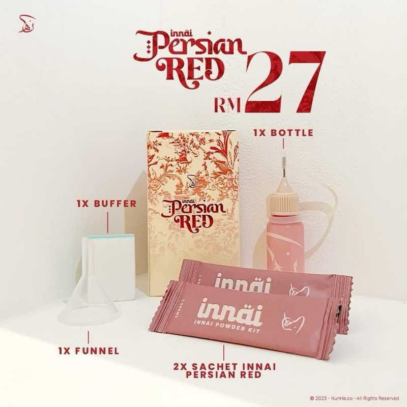 🔥 NEW 🔥 Innai NunHa Neelofa - Inai Persian Red - Innai Red | Shopee ...