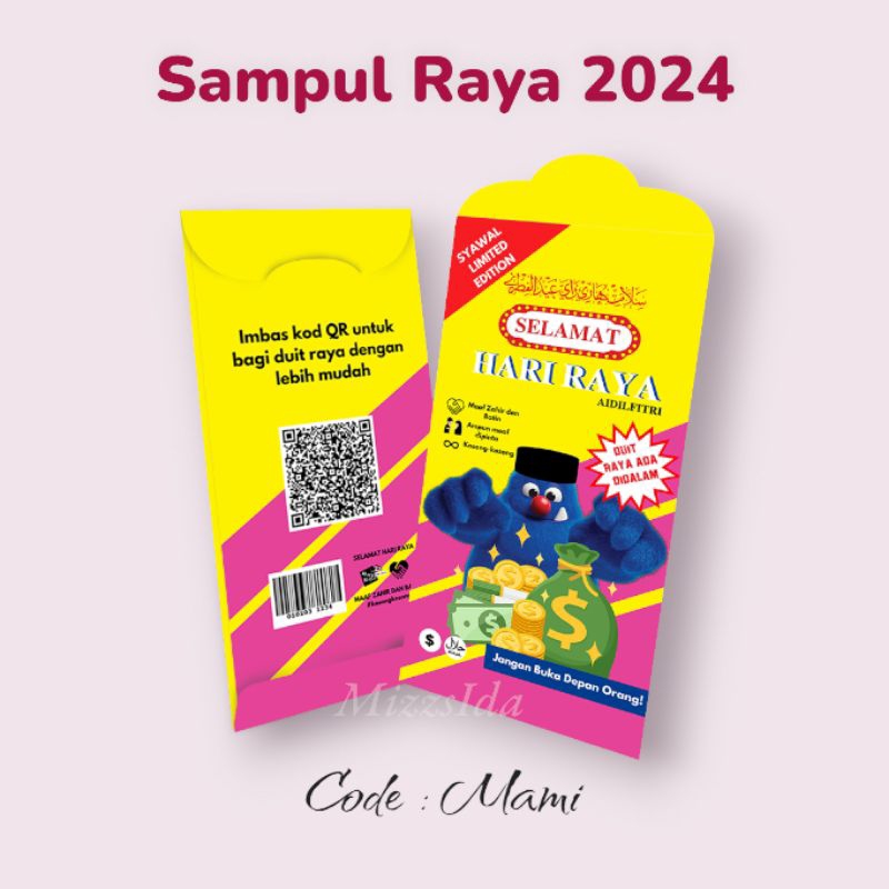 Sampul Duit Raya 2024 Angpow Raya Viral Shopee Malaysia 