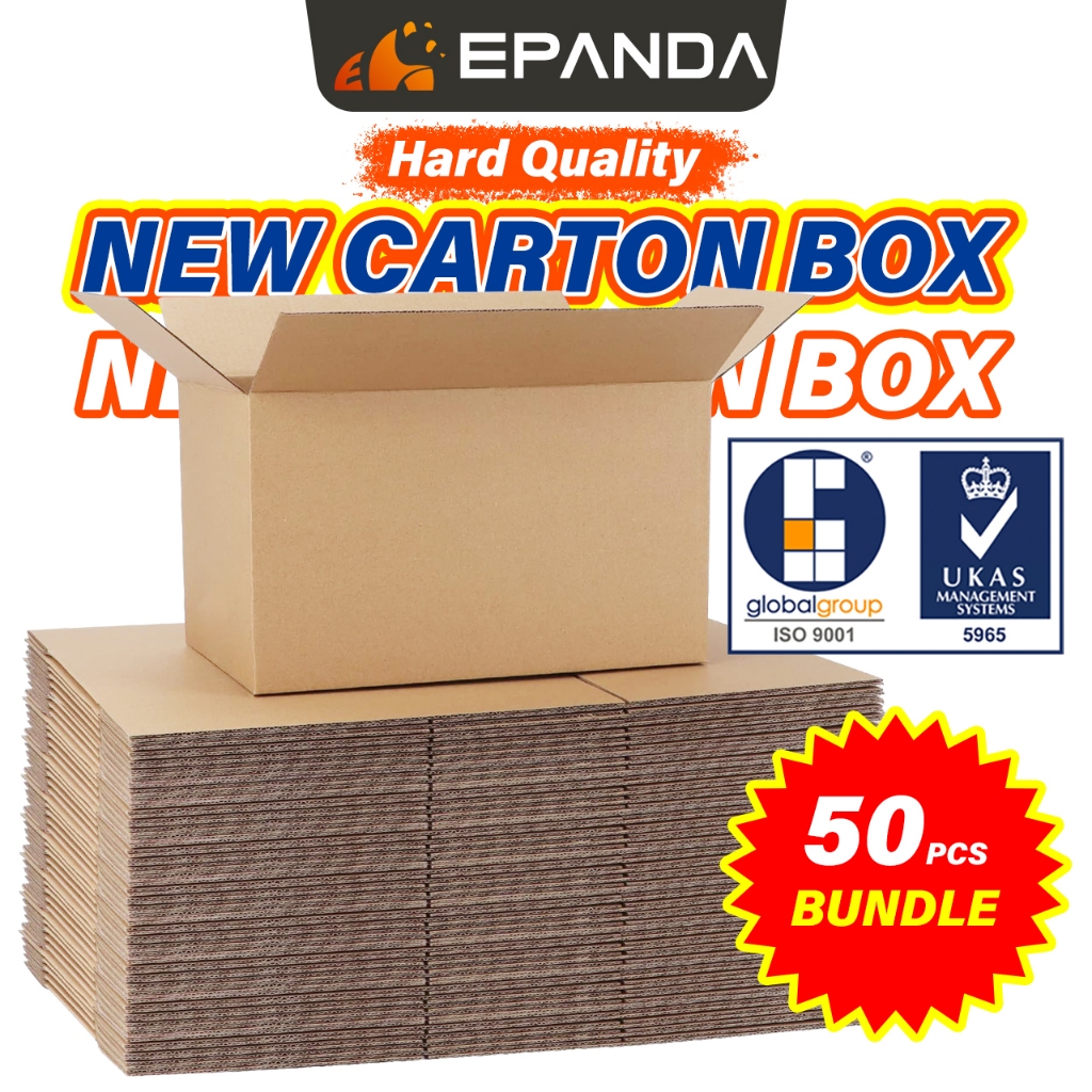 50pcs Corrugated Carton Box Packaging Courier Parcel Box Kotak Karton ...
