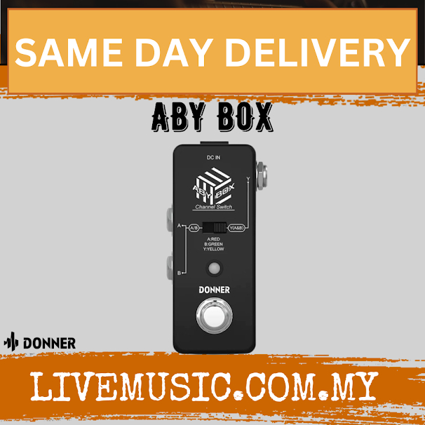 Donner ABY Box Line Selector AB Switch Guitar Effects Pedal True Bypass ( ABYBox / ABYBox