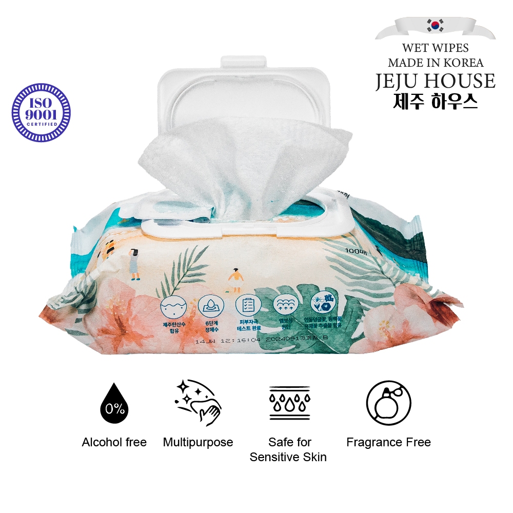 Jeju House Wet Tissue - Cap Version (100*10 Wipes) | Shopee Malaysia
