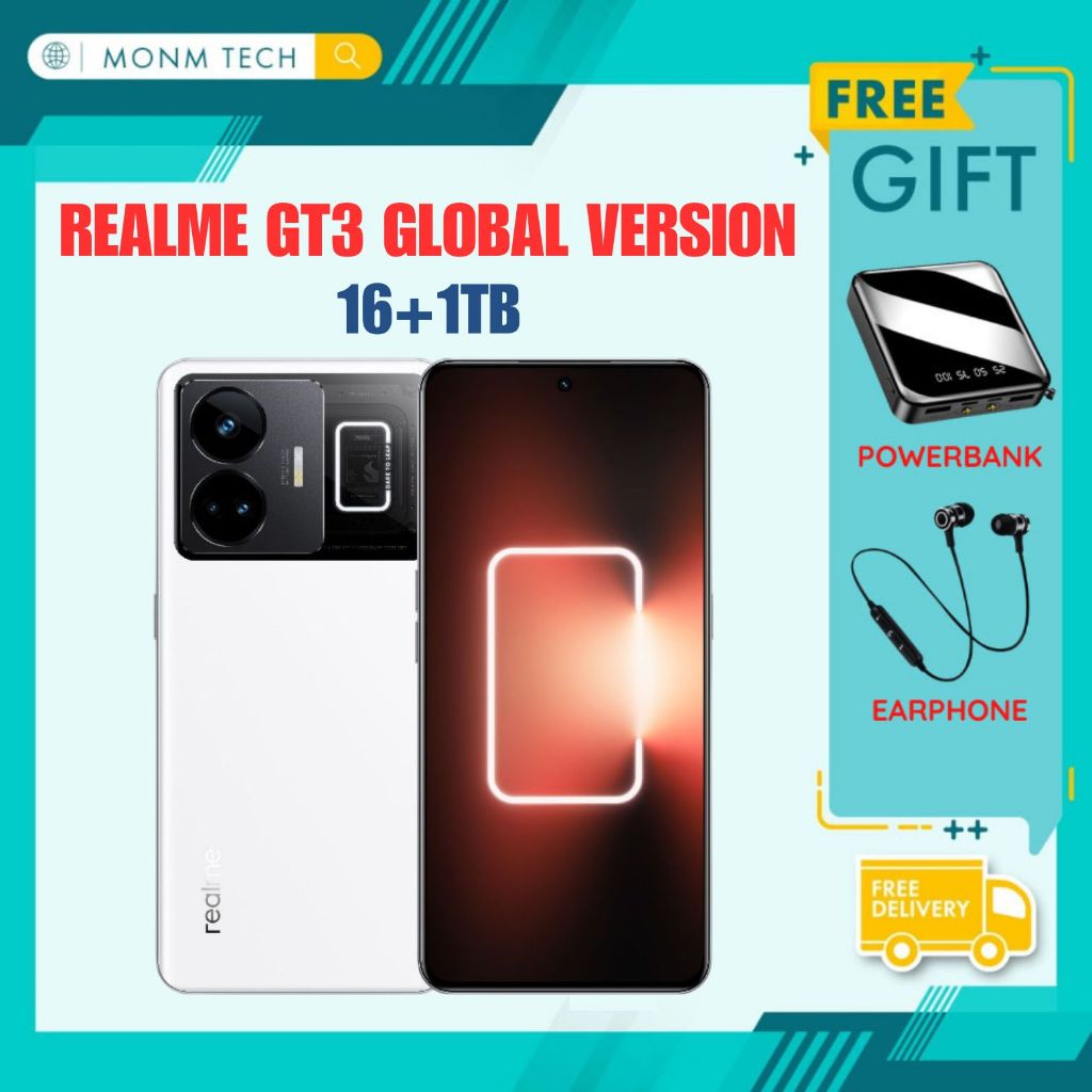 Realme GT3 5G 6.74 16/1TB Snapdragon8+Gen1 GLOBAL VERSION 4600mAh