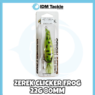 Zerek - Clicker Frog, 80mm, 22g ~ Origin Series ~ Weedless Frog Fishing  Lure