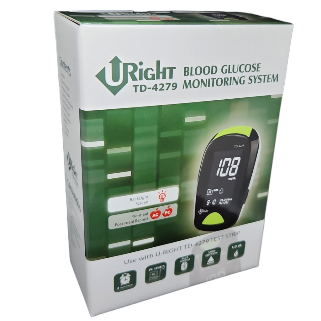 URight TD-4279 Blood Glucose Monitoring System + 25 test strips (Life ...