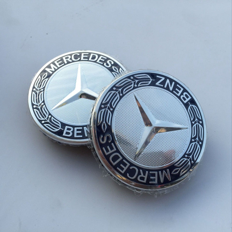 Mercedes Benz AMG 75mm Wheel Cap Center Hub Rim Blue Cap For W203 W204 ...