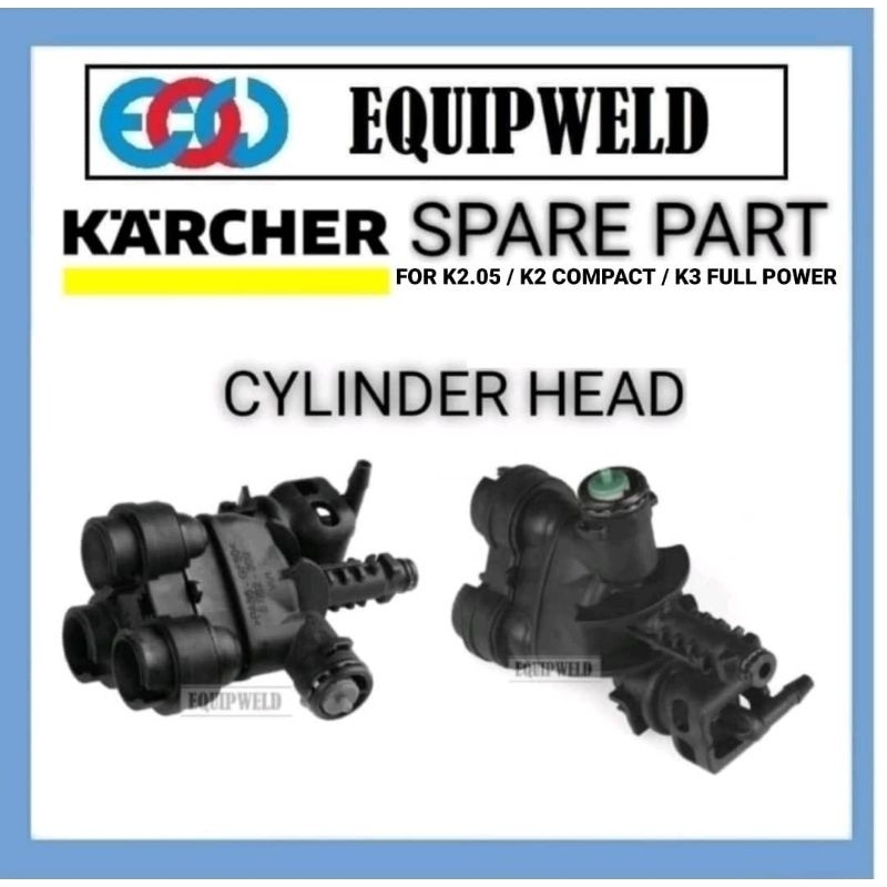 SPARE PART KARCHER CYLINDER HEAD FOR K2.050 / K3 FULL CONTROL / K2