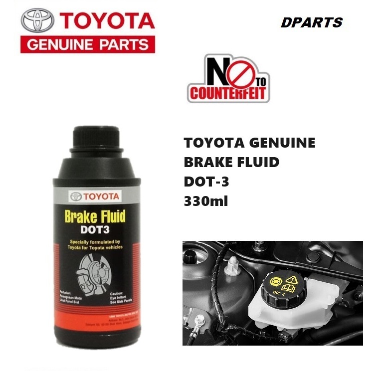 Original Toyota Genuine Parts Brake Fluid Oil DOT 3 ( 330ml ) Bosch
